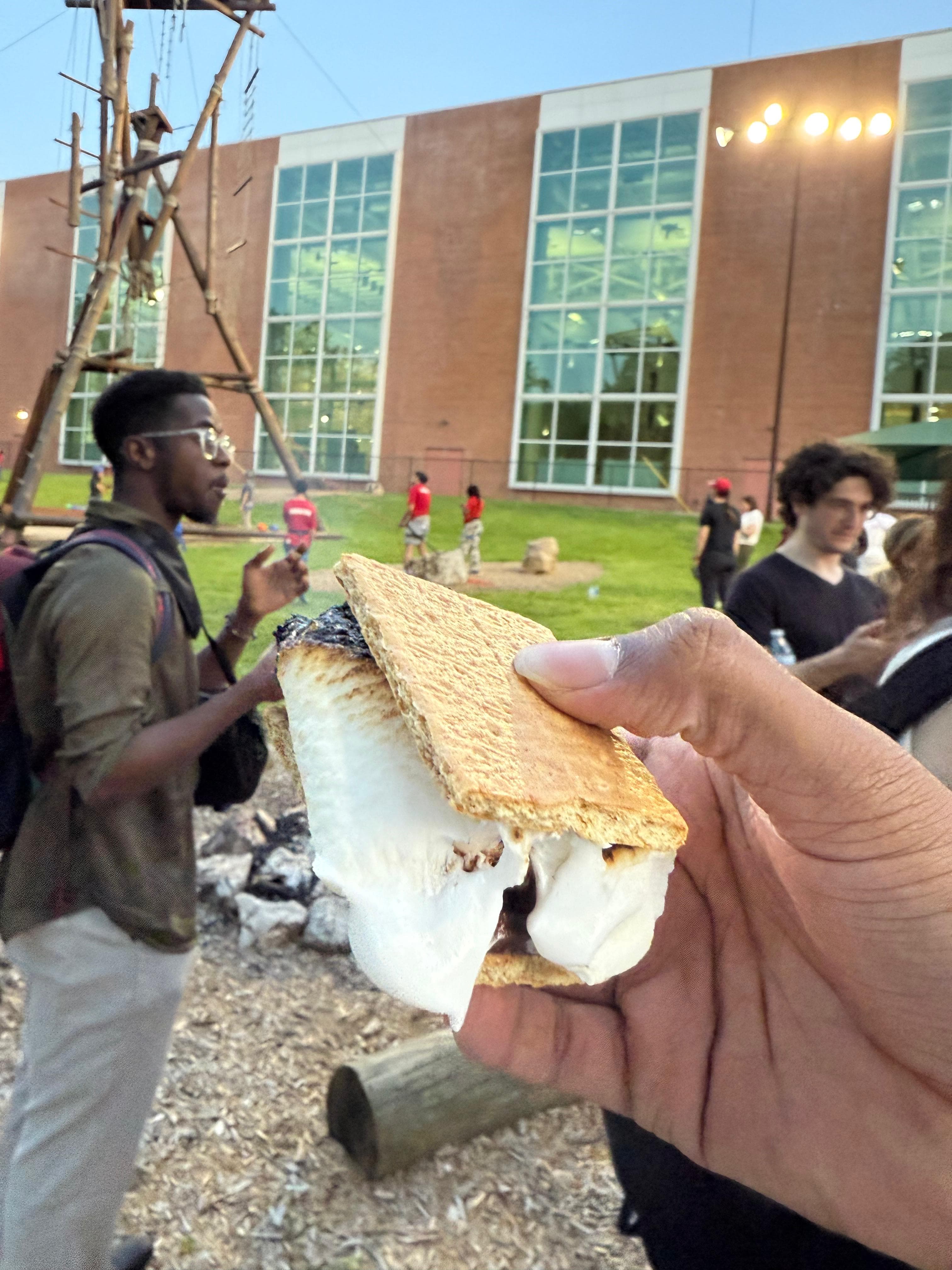 S'mores > strategy meetings. Official team policy.
