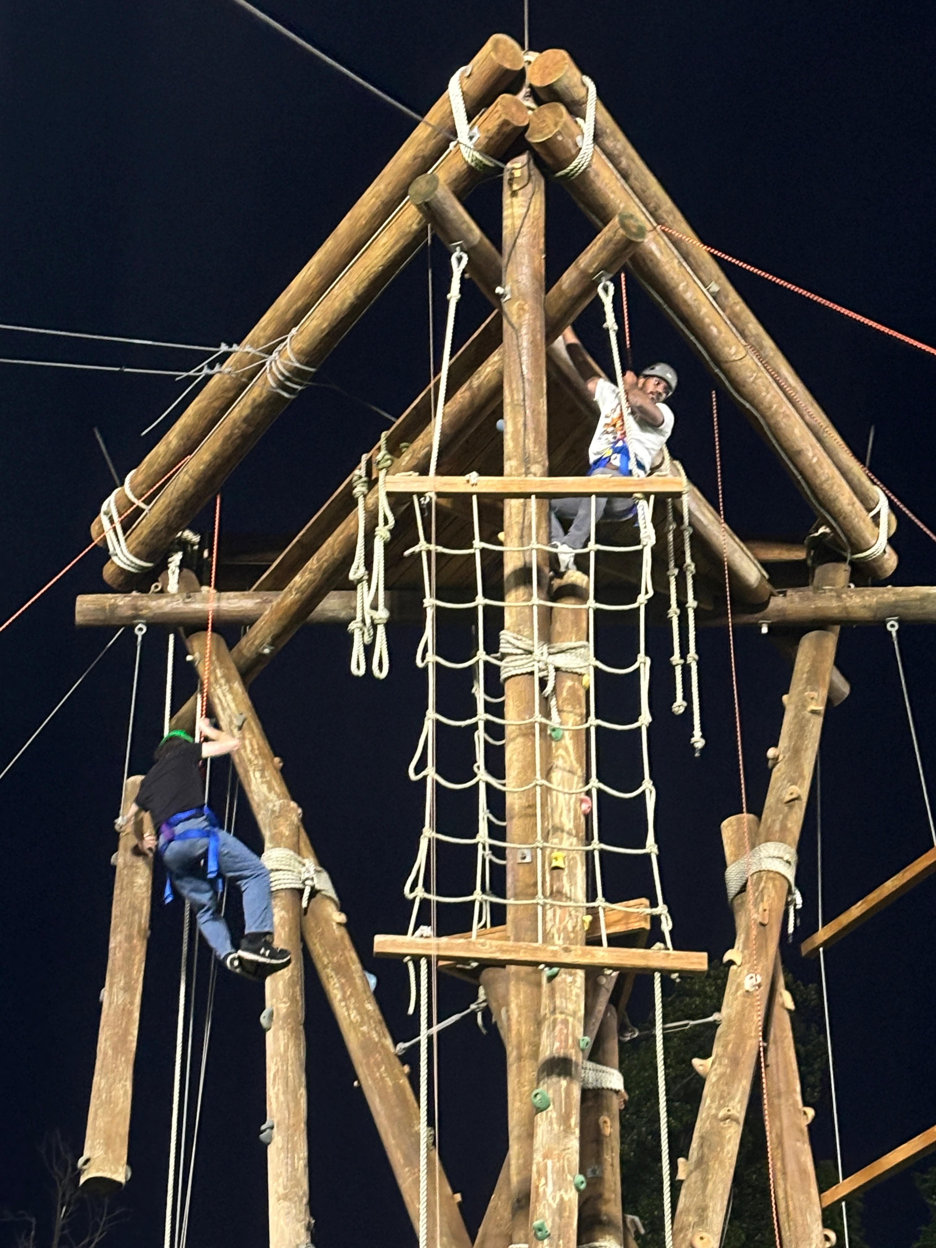Me, pretending I'm not afraid of heights. The wall knew.