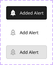 Add alert component - all interaction states