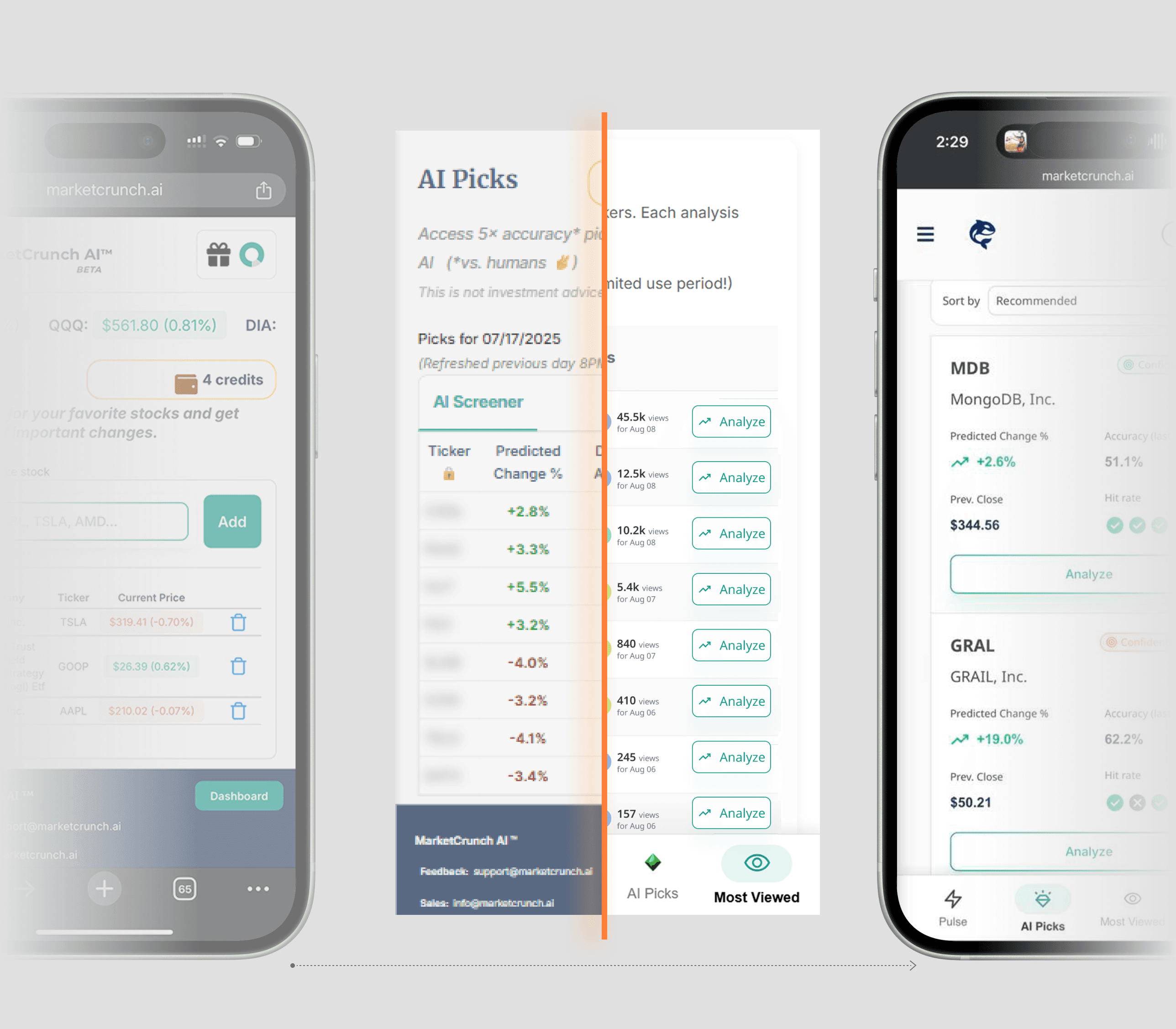 Mobile navigation redesign : before and after