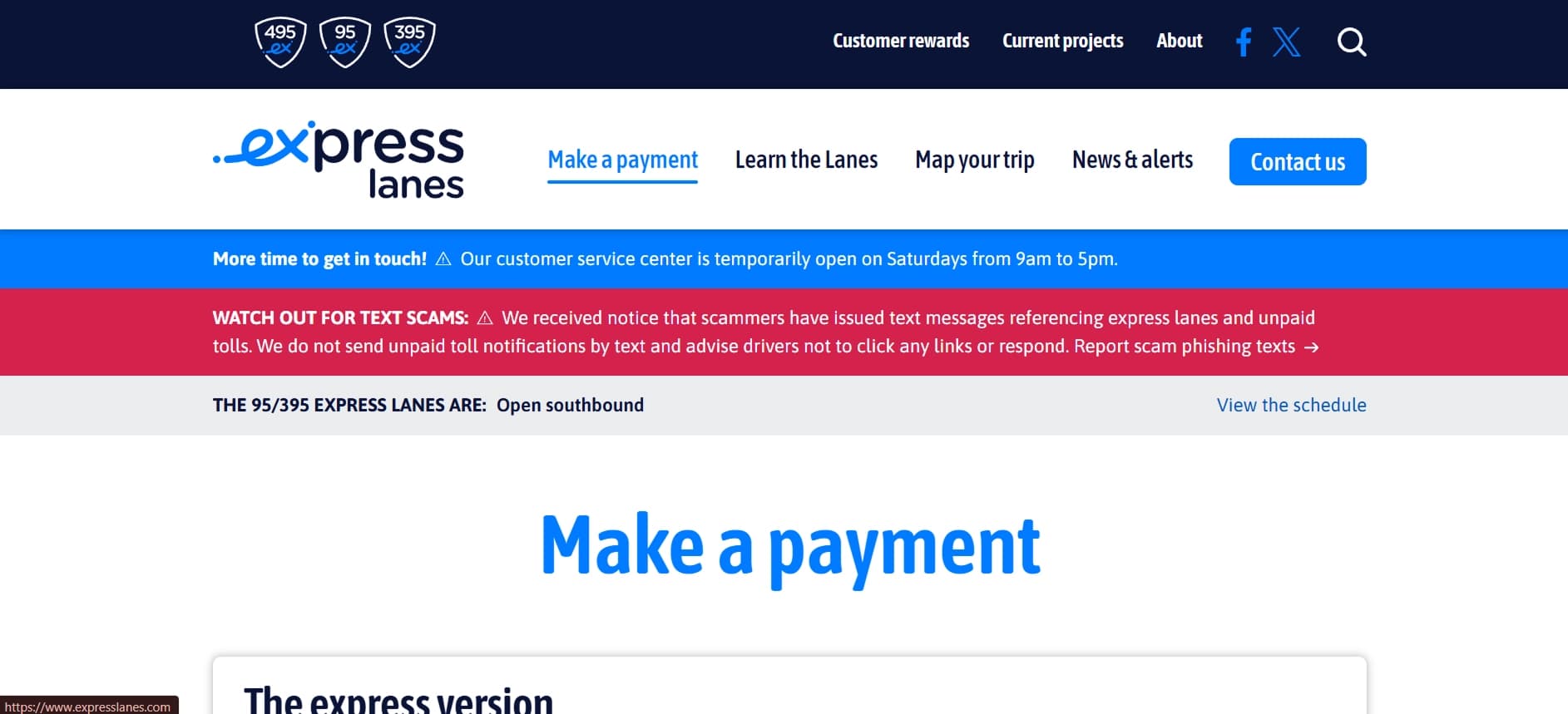 Existing Transurban account portal, heuristic audit