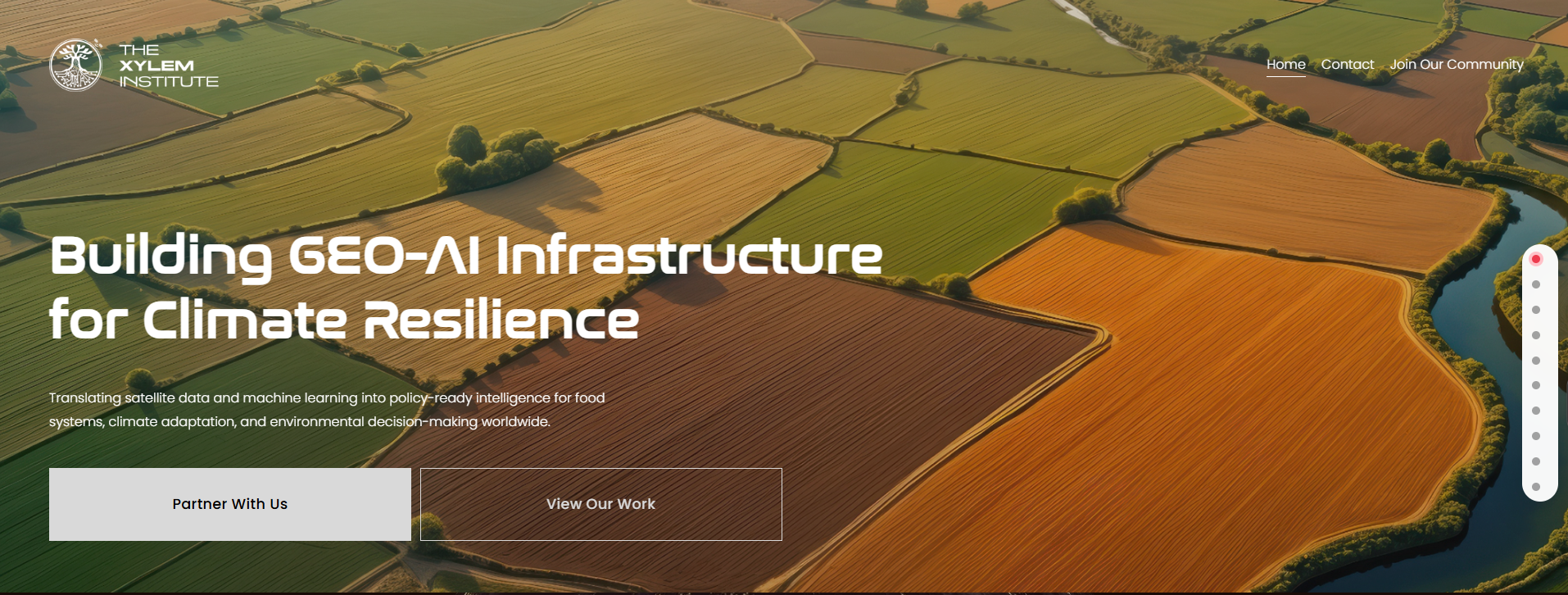 The Xylem Institute — Hero Section