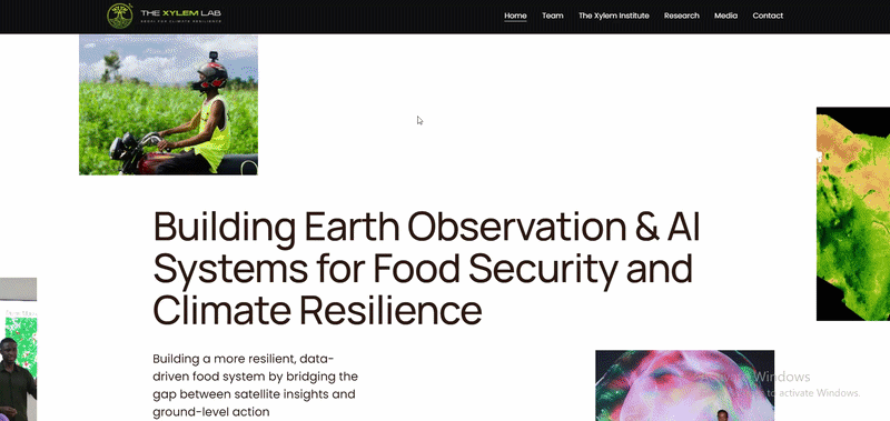 NASA Harvest, Xylem Institute